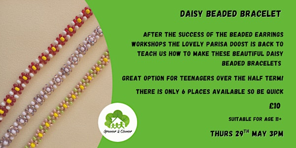 Beaded Daisy Bracelet Workshop | The Hub, The Glades, Bromley