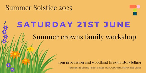 Summer crown family craft workshop 2.30pm | Slades Park Pavilion