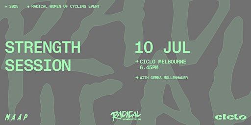 Radical Women of Cycling: Melbourne [Strength Session] | Ciclo - Cycling Physio & Bike Fit Melbourne