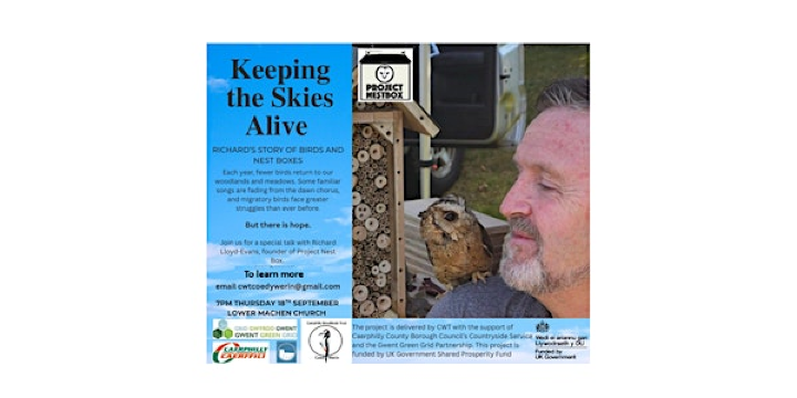 Richard Lloyd-Evans - PROJECT NESTBOX Keeping The Skies Alive | Lower Machen