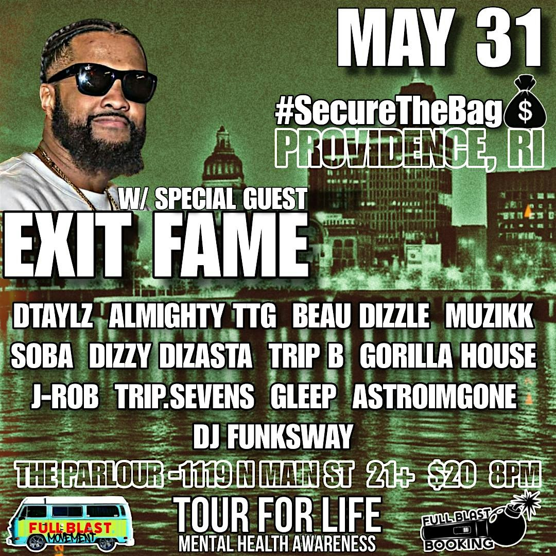 Mental Health Awareness Month fundraiser showcase ft EXIT FAME- RI | The Parlour Providence