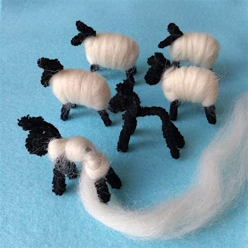 Make a beautiful flock of tiny sheep - Adult craft workshop | Lowewood museum