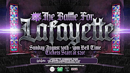The Bakery Presents POW Pro Wrestling:"The Battle For Lafayette"! | Commons Park