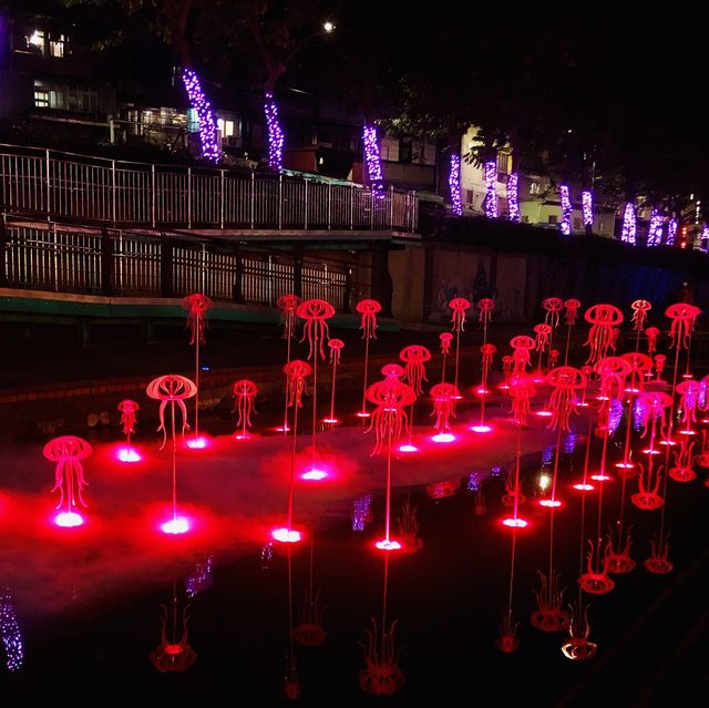 新莊幸福站🔮2022新北鯨彩中港光雕展🤩越夜越美麗✨
