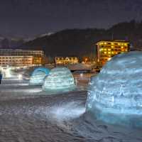 夜の然別湖コタン