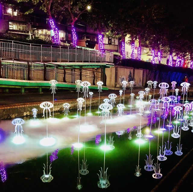 新莊幸福站🔮2022新北鯨彩中港光雕展🤩越夜越美麗✨