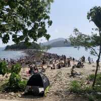 連島沙洲海中央的天使之路