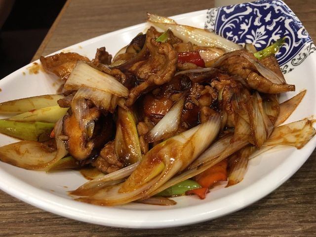 Enjoy a bowl of spicy pork at Hau Fook Street