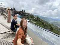 Cafe with stunning view of Mount Batur