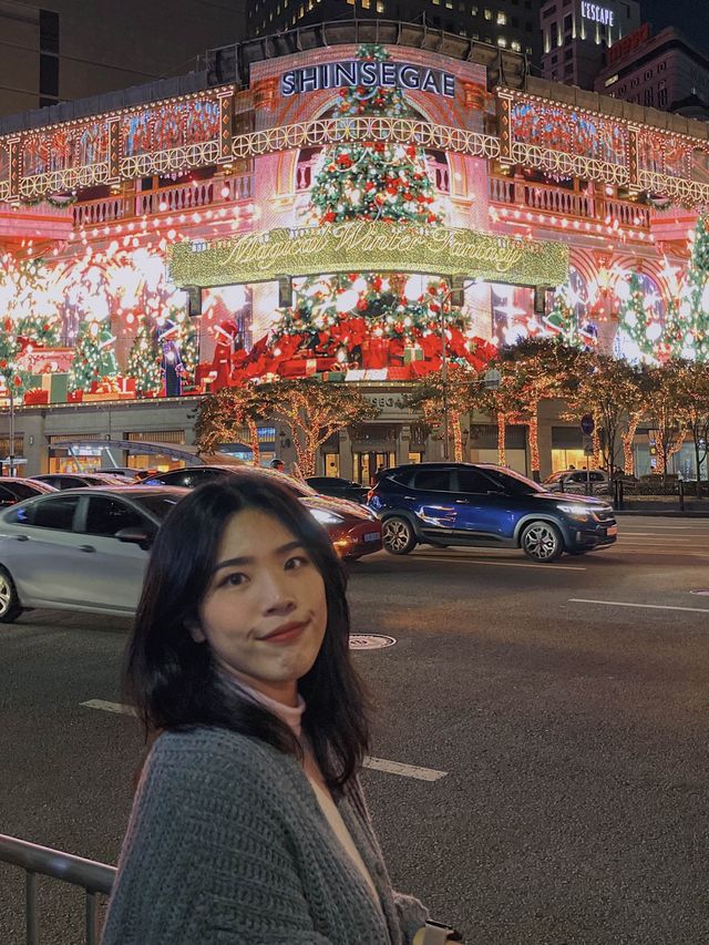 명동 신세계백화점 본점 🎄 크리스마스 전광판