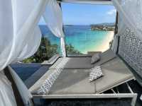 Private pool villa with stunning beach view