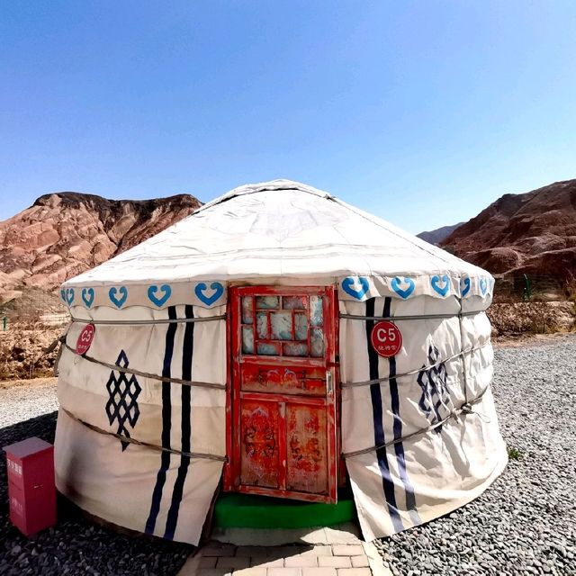 Kaoshan Yurts near Danxia Mountains