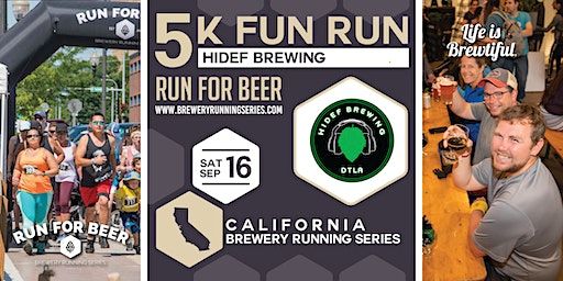 5k Beer Run x HiDef Brewing Co | 2023 CA Brewery Running Series | HiDef Brewing Co