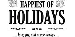 Holiday Typography Art | Heather Mattioni, instructor | Paul Nigra Center For Creative Arts
