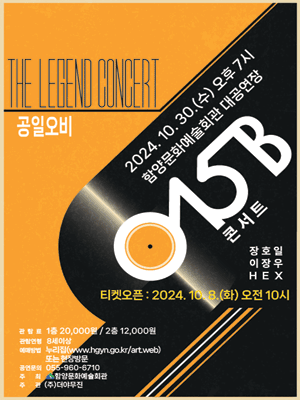 공일오비(015B) 콘서트 - 함양 | 함양군문화예술회관
