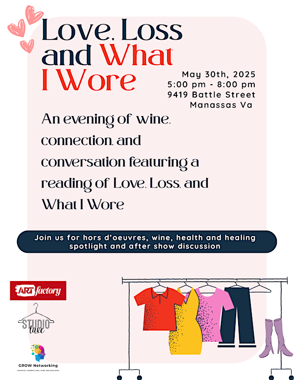 Love, Loss and What I Wore: A Reading | ARTfactory