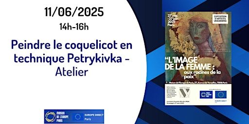 Peindre le coquelicot en technique Petrykivka | 77 Av. de Versailles