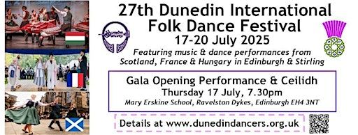 27th Dunedin International Folk Dance Festival Gala Performance & Ceilidh | The Mary Erskine School