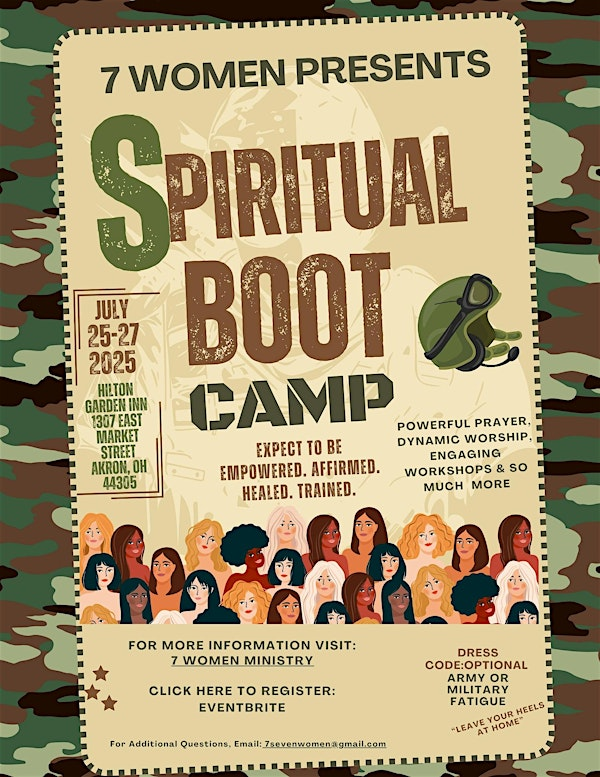7 Women Ministry Presents: Spiritual Boot Camp | Hilton Garden Inn Akron