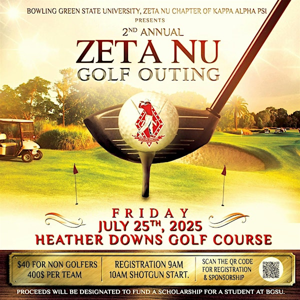 2nd Annual Zeta Nu Golf Outing | Heather Downs Country Club