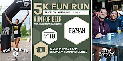 5k Beer Run x Elysian Fields Brewery | 2025 WA Brewery Running Series | Elysian Fields