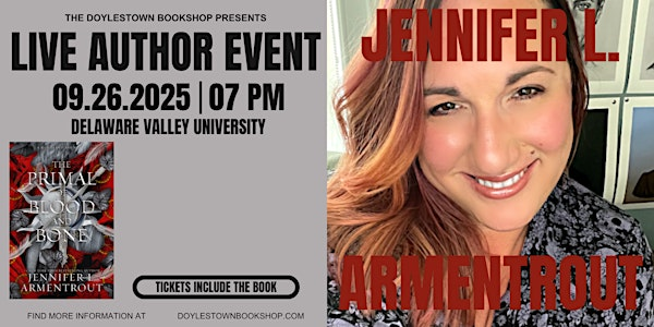 An Evening with Jennifer L. Armentrout | Delaware Valley University Life Sciences Bldg.