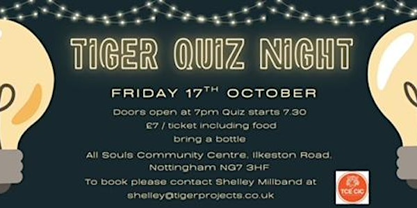 Tiger Quiz Night | All Souls Church & Community Centre