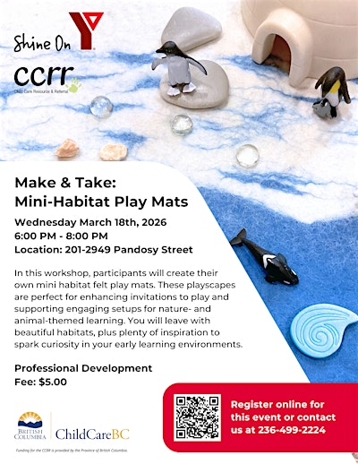 Make & Take: Mini-Habitat Felt Mats | Pandosy Street YMCA