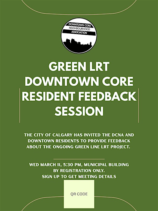 Green LRT Downtown Core Resident Feedback Session | Calgary Municipal Building