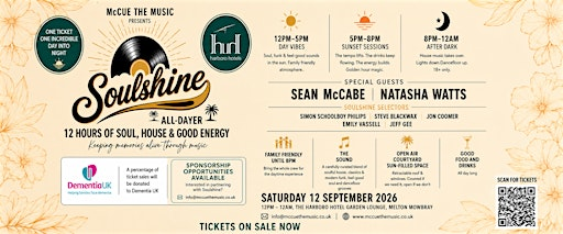 SOULSHINE All Dayer | Sean McCabe & Natasha Watts | The Harboro Hotel, Garden Lounge