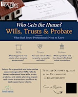 Wills, Trusts and Probate | Raleigh Regional Association of REALTORS
