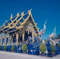 วัดร่องเสือเต้น เชียงราย วัดสีน้ำเงิน