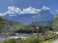 Bridge before Mount Kinabalu 