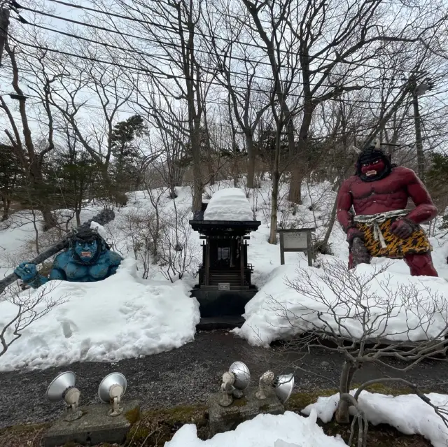 【北海道:登別】雪の地獄谷を散策！