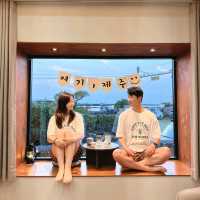 제주 조천 숙소 , 야외 자쿠지 + 솥뚜껑 바베큐 를 한번에 즐길 수 있는 " 빈도롱이 "