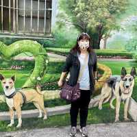 彰化忠權社區 🖌 有各種可愛的彩繪🖍狗狗🐶與你合照📷