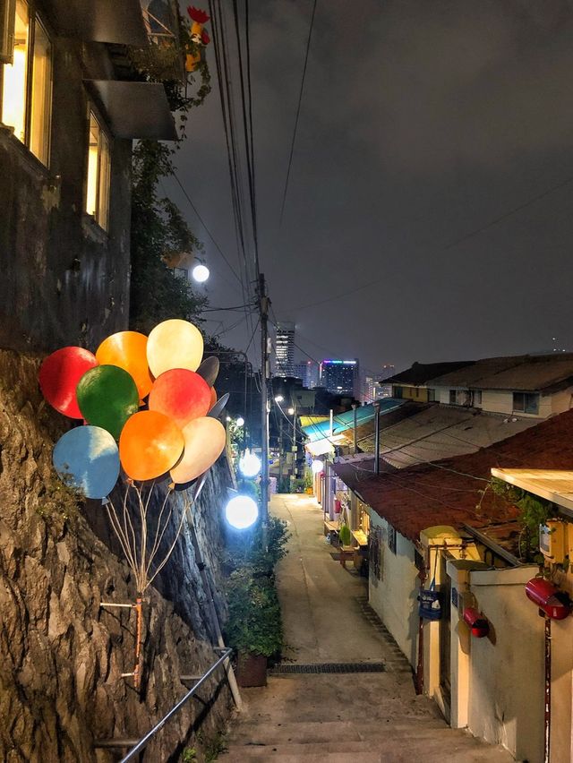 【ソウル】のんびり夜のお散歩🌙駱山公園から梨花洞壁画村まで🌙