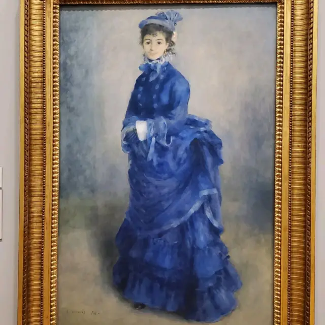 The Blue Lady, Impressionism style 