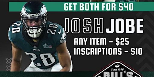 Josh Jobe Eagles Autograph Signing | Bill's Sports Cards and Memorabilia