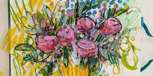 Mixed Media Florals using Collage - weekend workshop with Jo Perkins | Off The Rails Arthouse