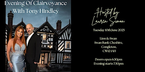 Psychic Night With Tony Hindley | The Lion & Swan, Congleton