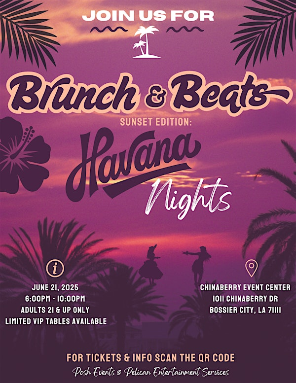 Brunch & Beats: Havana Nights | Chinaberry Wedding & Event Center, LLC