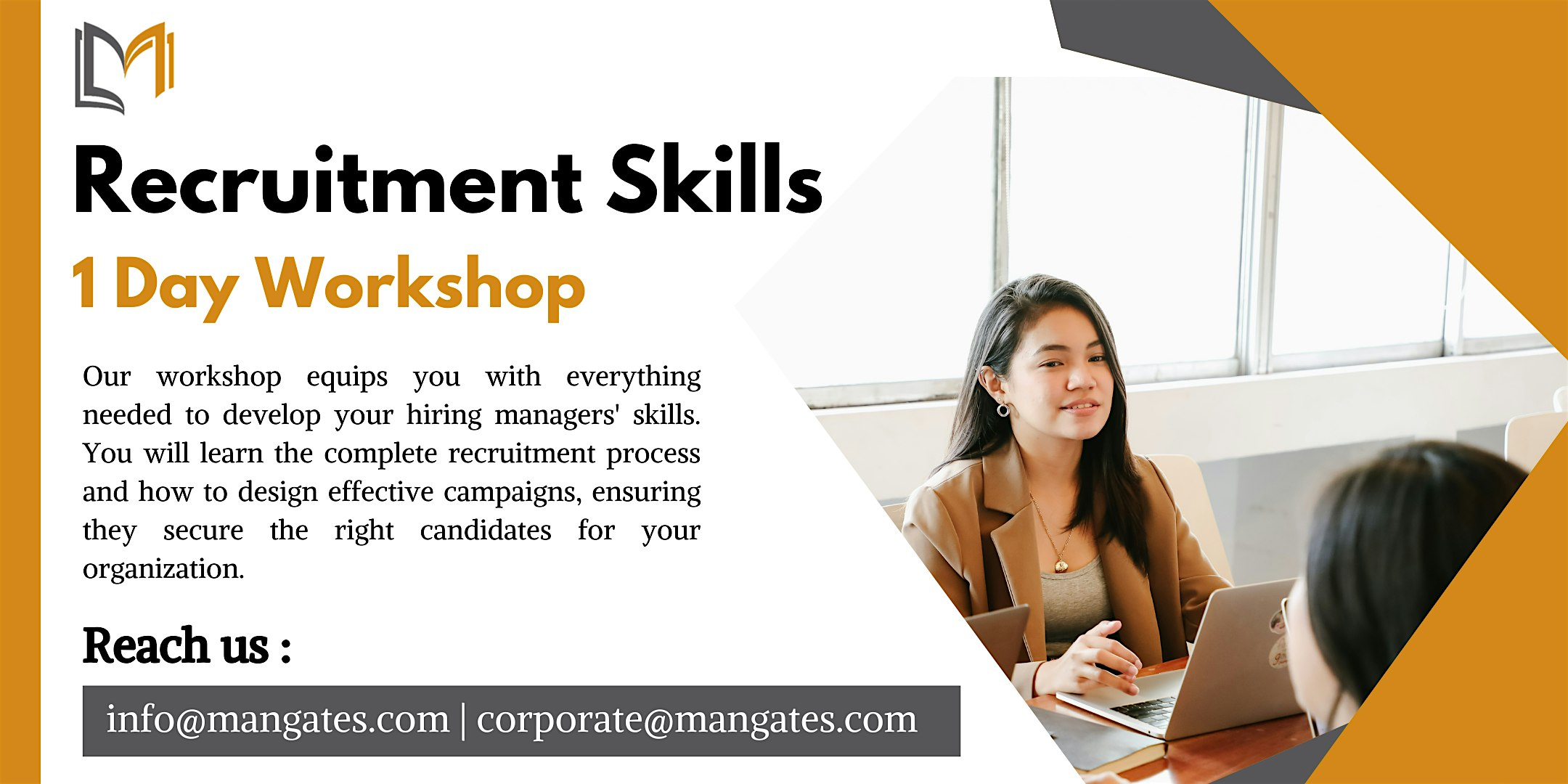 Recruitment Skills 1 Day Training in St. John's | For venue details  reach us at info@mangates.com