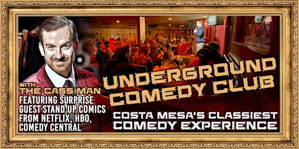 "Underground Comedy Club" @ La Cave w/ THE CASS MAN | La Cave steak house and bar