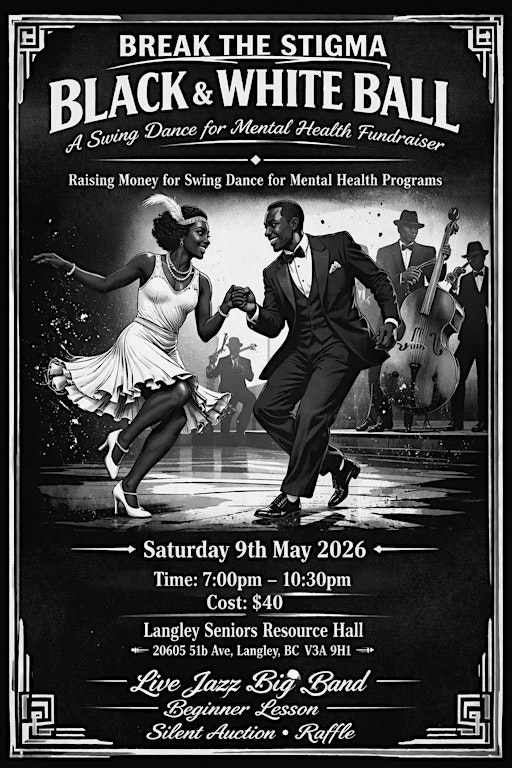 Break the Stigma: Black & White Ball | The Langley Senior Resources Society