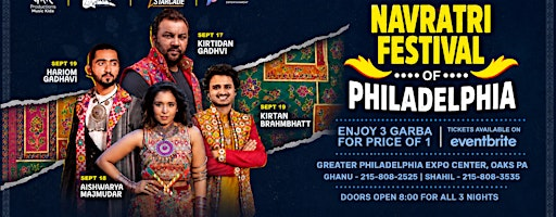 Navratri Festival at Philadelphia Expo Center 2026 (Live Garba) | The Greater Philadelphia Expo Center