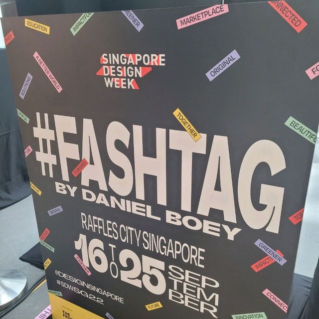 Fashtag Art work at Raffles City