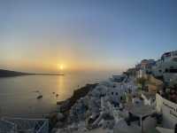 Beautiful sunset at Santorini!