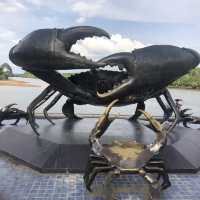 giant sculpture in Krabi Town 