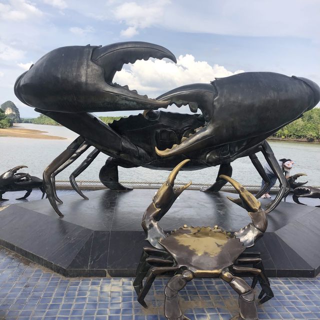 giant sculpture in Krabi Town 